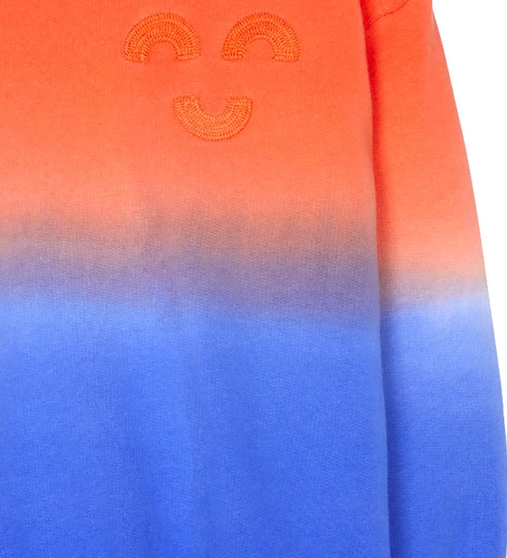 Finger In The Nose Sweatshirt - Wave - Pop Orange Dip Dye