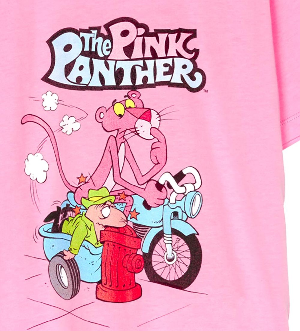 Finger In The Nose x Pink Panther T-shirt - King - Pink Motorbik