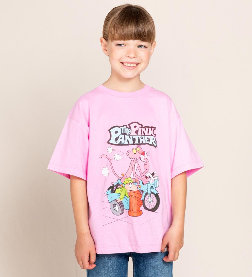 Finger In The Nose x Pink Panther T-shirt - King - Pink Motorbik