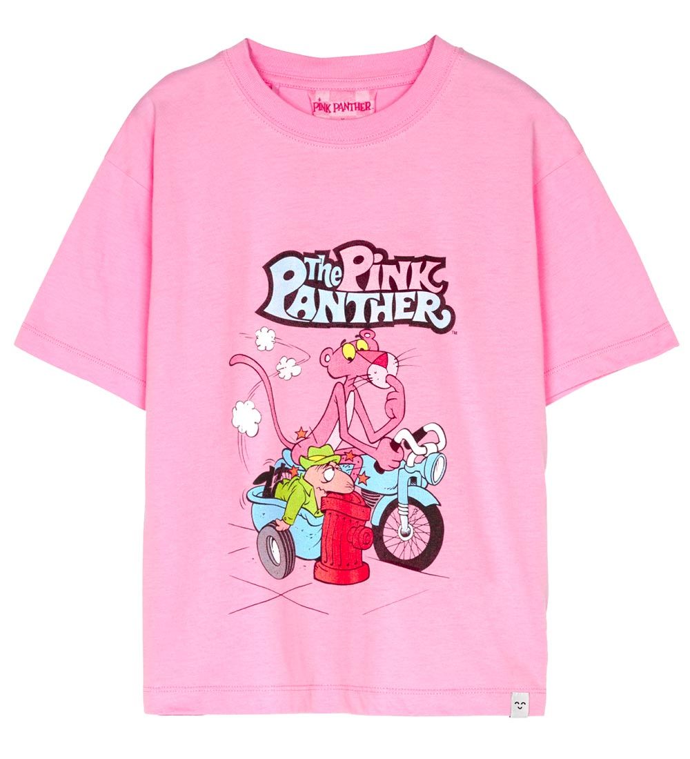 Finger In The Nose x Pink Panther T-shirt - King - Pink Motorbik