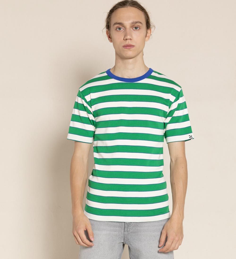 Finger In The Nose T-shirt - Sailor - Green Stripes