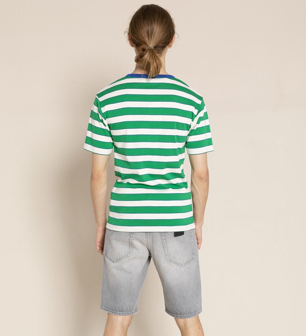 Finger In The Nose T-shirt - Sailor - Green Stripes