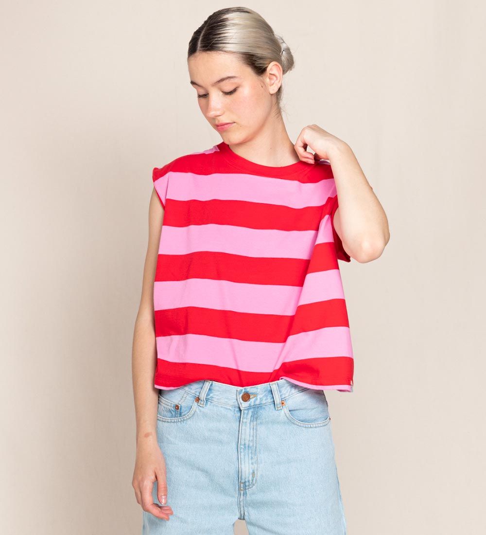 Finger In The Nose T-shirt - Hana - Watermelon Stripes