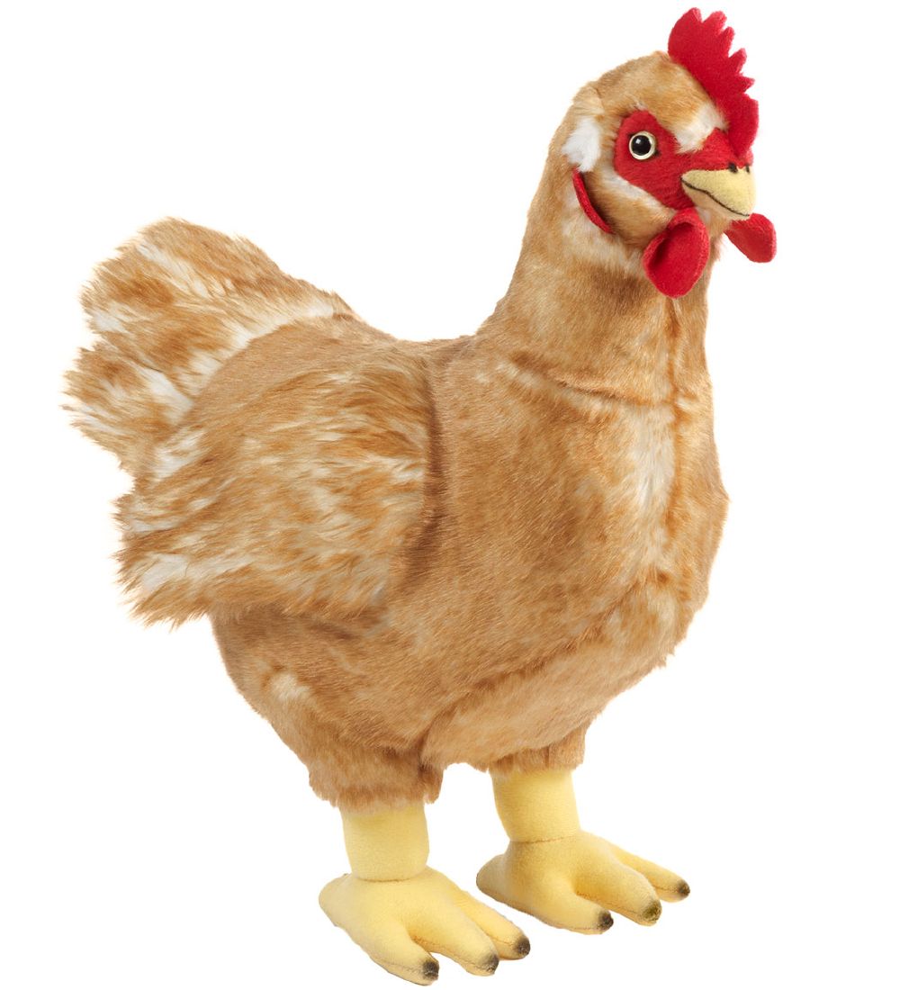 Living Nature Soft Toy - 32x12 cm - Hen - Large - Brown