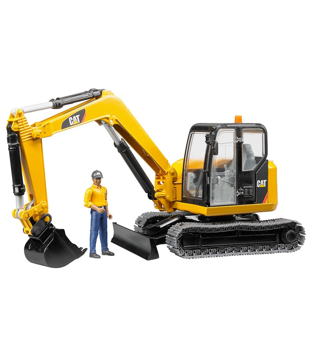 Bruder Working machine - CAT Mini Excavator w. Figure - 02466