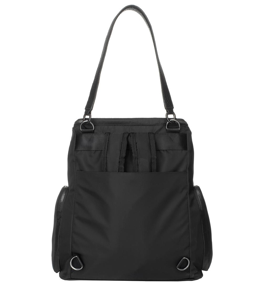 Storksak Wickeltasche - Leder - Alyssa - Black/Gunmetal
