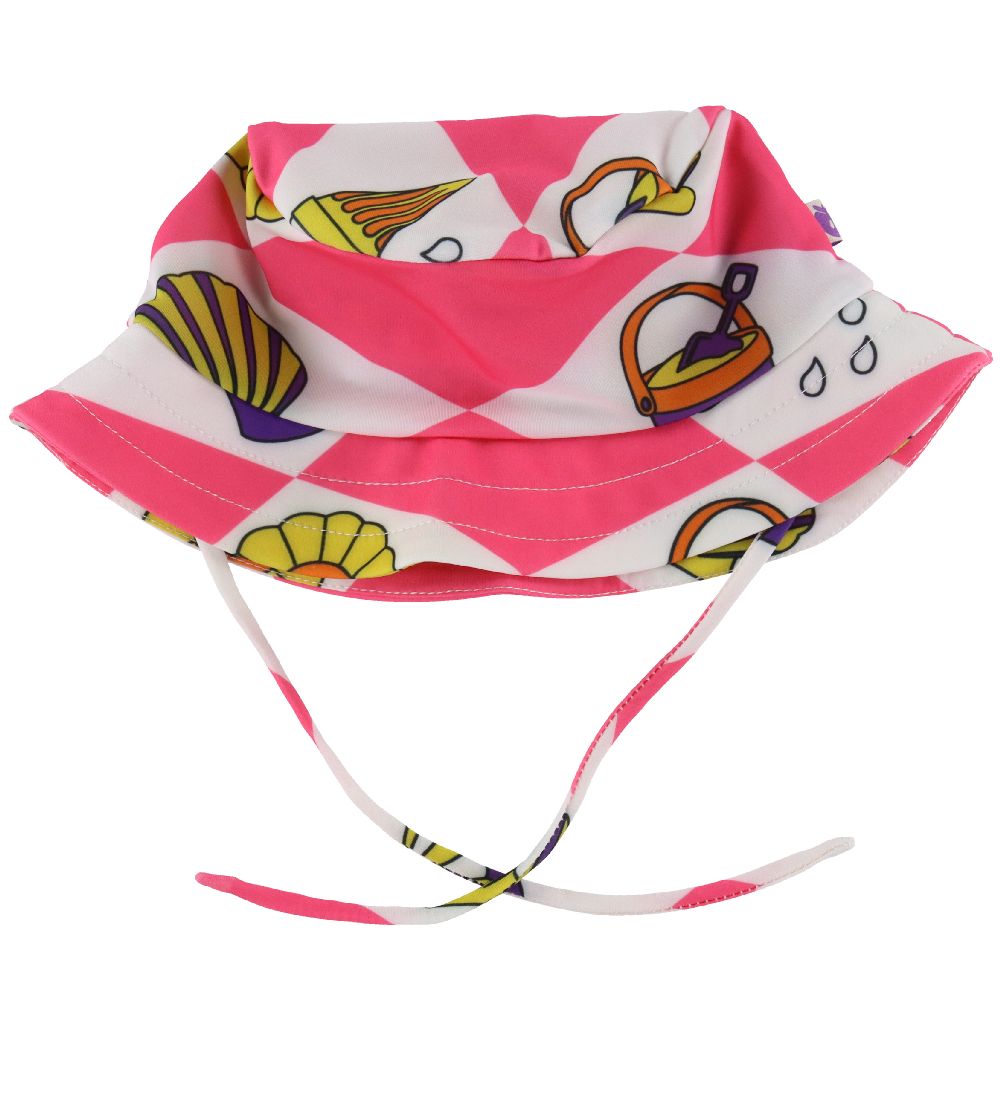 Småfolk Swim Hat - UV50+ - Pink w. Beach balls