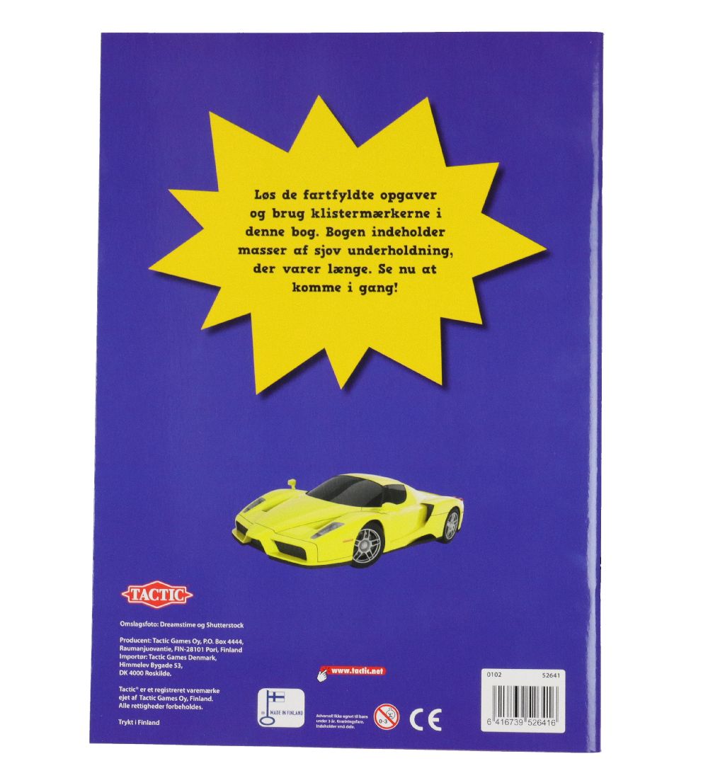 TACTIC Activity Book w. Stickers - Nice Cars And machines