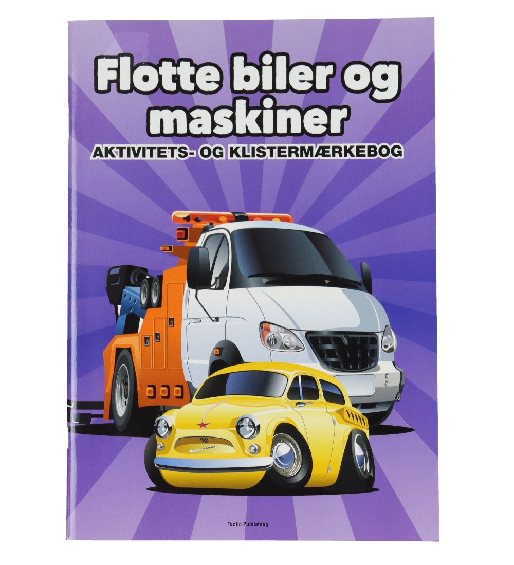 TACTIC Activity Book w. Stickers - Nice Cars And machines