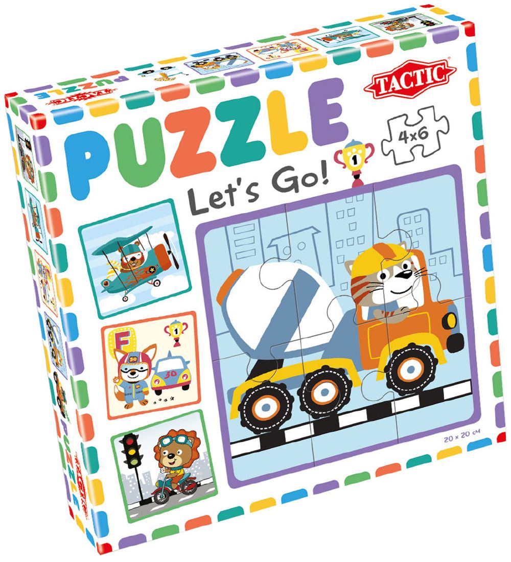 TACTIC Puzzle Game - My First Puzzle - 4x6 Bricks - Let's Go