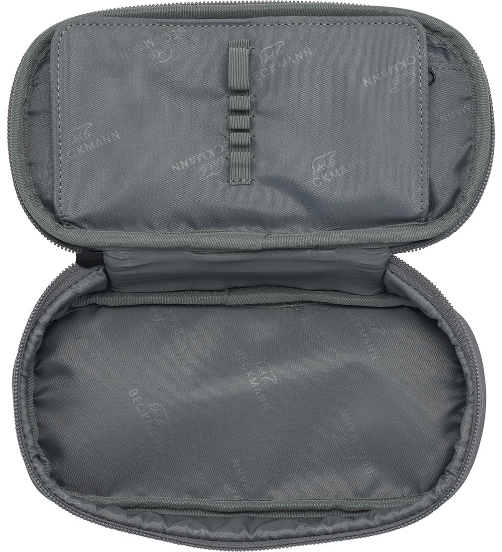 Beckmann Pencil Case - Dusty Green/Orange