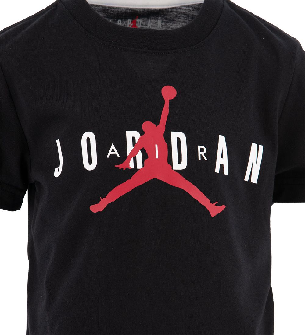 Jordan Set - Sweatpants/T-shirt - Black w. Logo