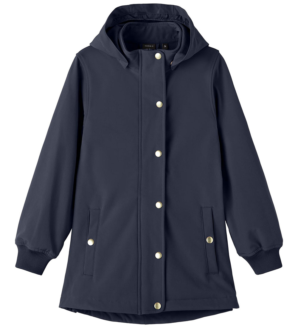 Name It Softshell Jacket w. Fleece - NkfAlfa - Dark Sapphire