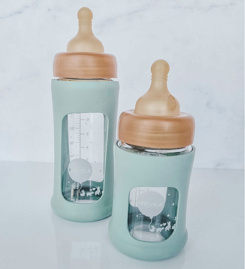 Hevea Feeding Bottle - 250 mL - Seafoam Blue