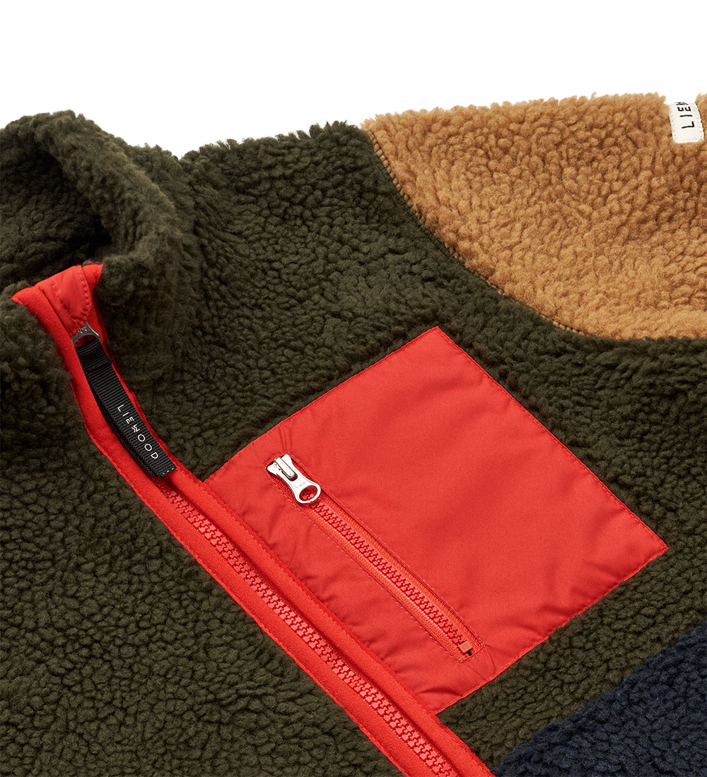 Liewood Fleece Jacket - Nolan - Army Brown Multi Mix