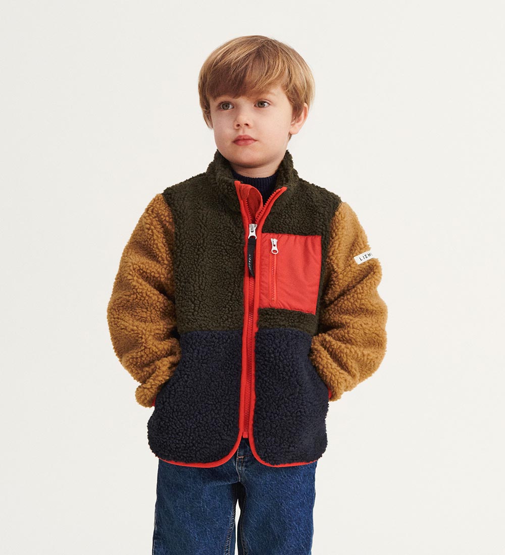 Liewood Fleece Jacket - Nolan - Army Brown Multi Mix