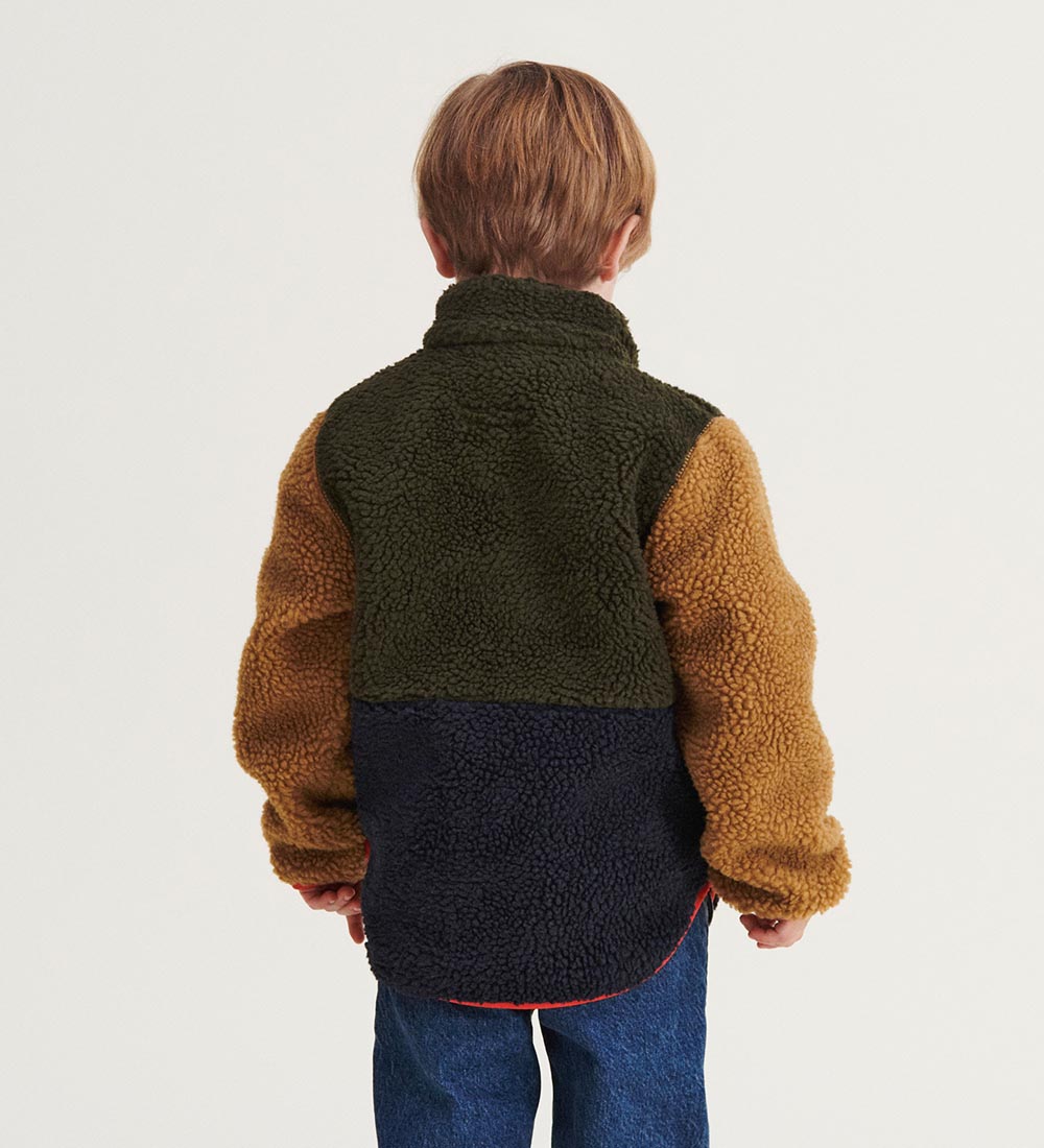 Liewood Fleece Jacket - Nolan - Army Brown Multi Mix