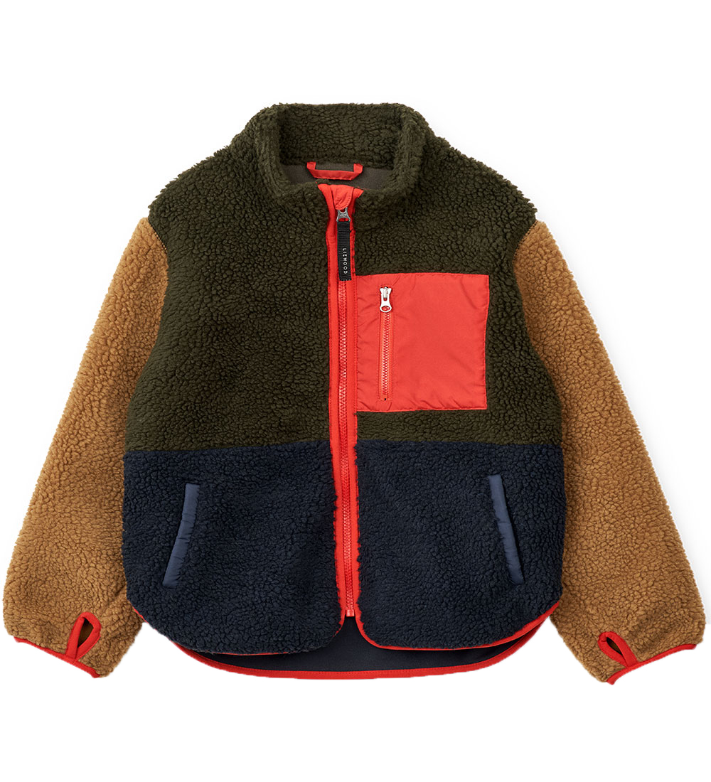 Liewood Fleece Jacket - Nolan - Army Brown Multi Mix