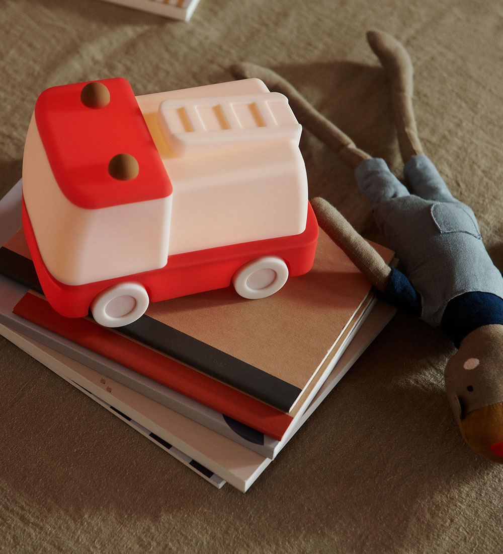 Liewood Night Lamp - Winston - Fire Truck - Aurora Red Mix