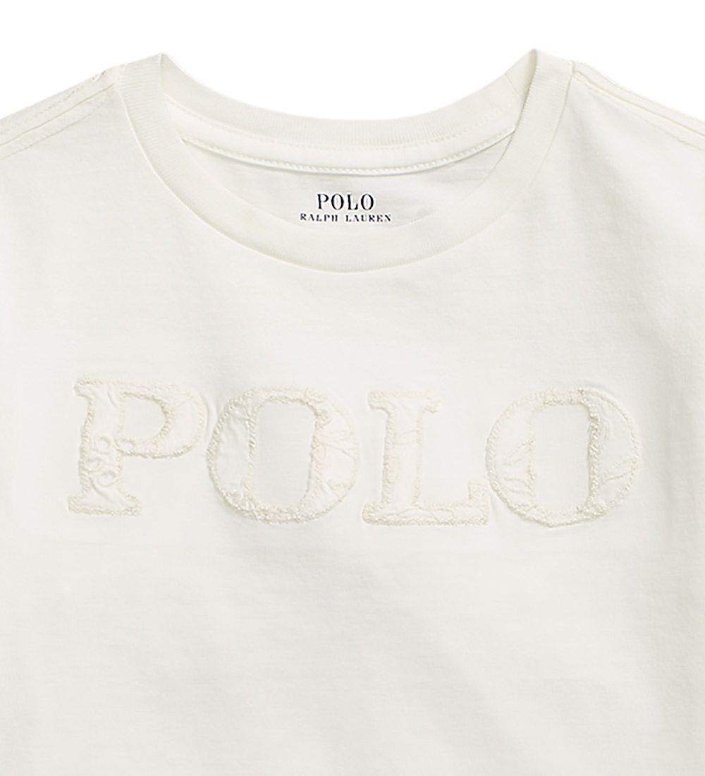 T-Shirt Polo Ralph Lauren - Recadrée - Cottage - Blanc