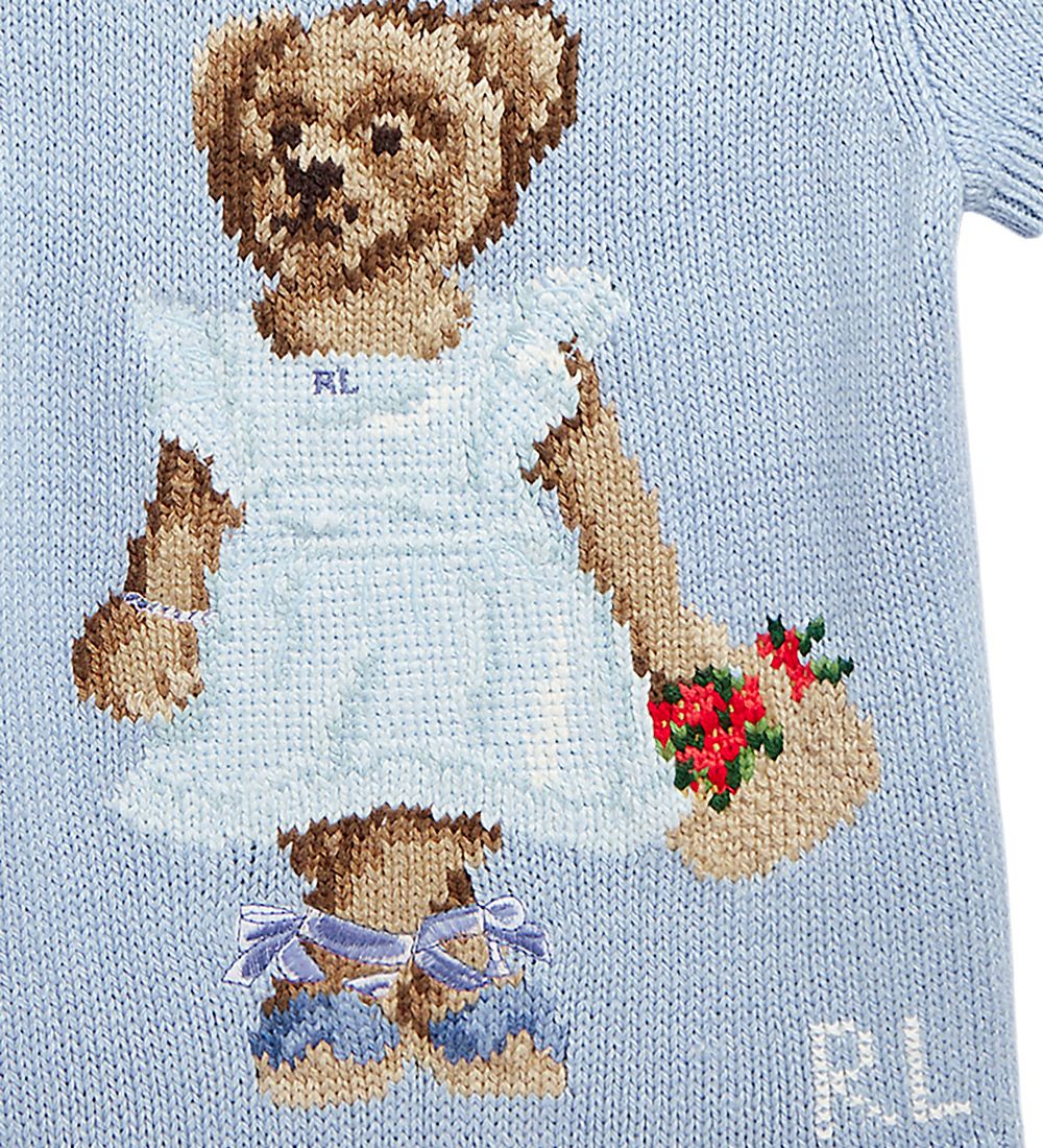 Polo Ralph Lauren T-shirt - Knitted - Cottage - Estate Blue w. B