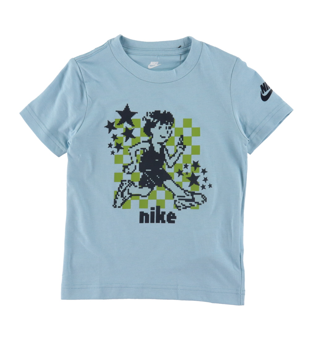 Nike T-shirt - Ocean Bliss w. Pixelated Print