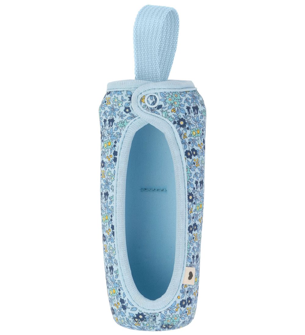 BIBS X Liberty Bottle Case - Large - Flowers - Baby Blue