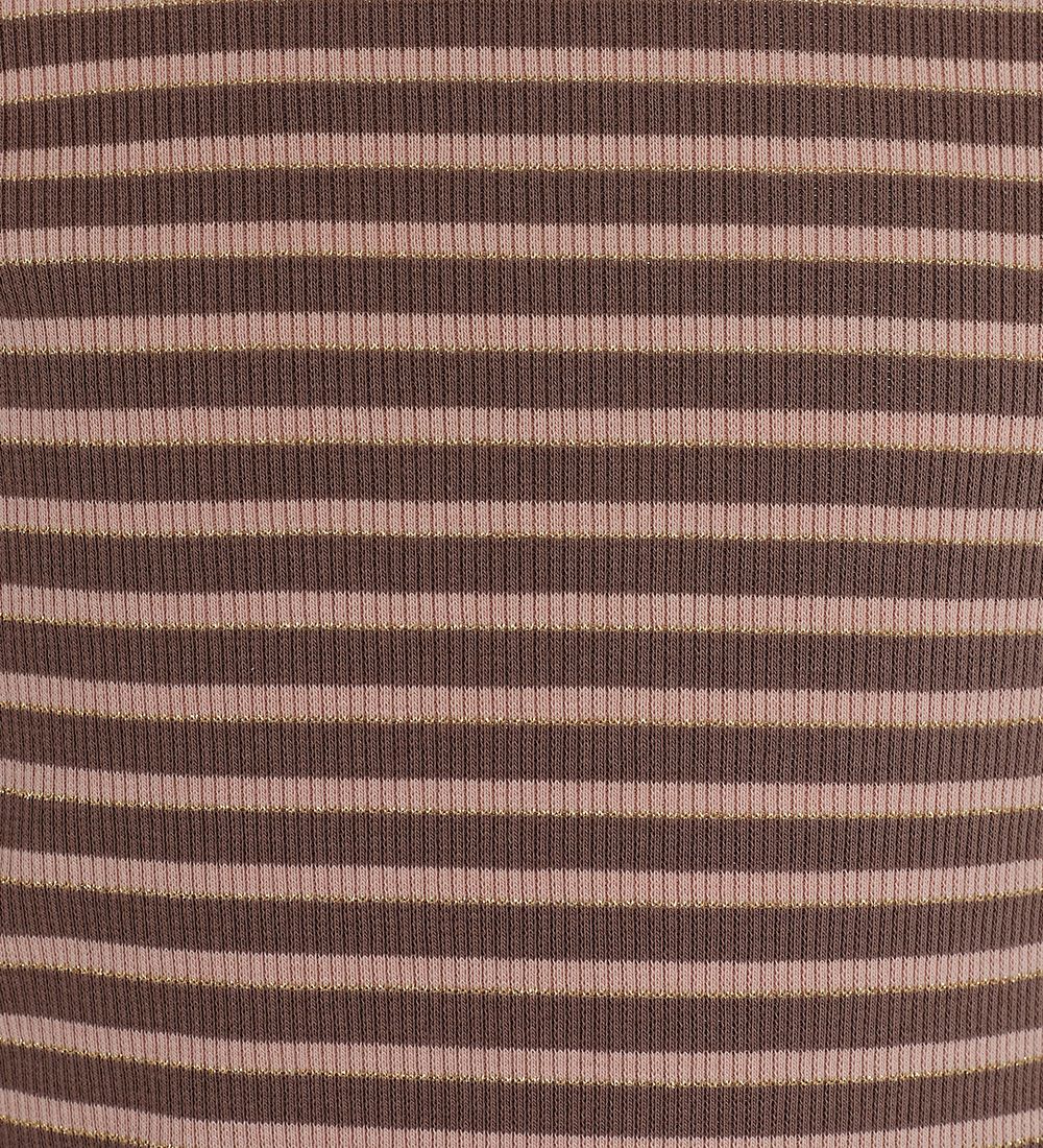 Sofie Schnoor Girls Blouse - Striped - Warm Brown