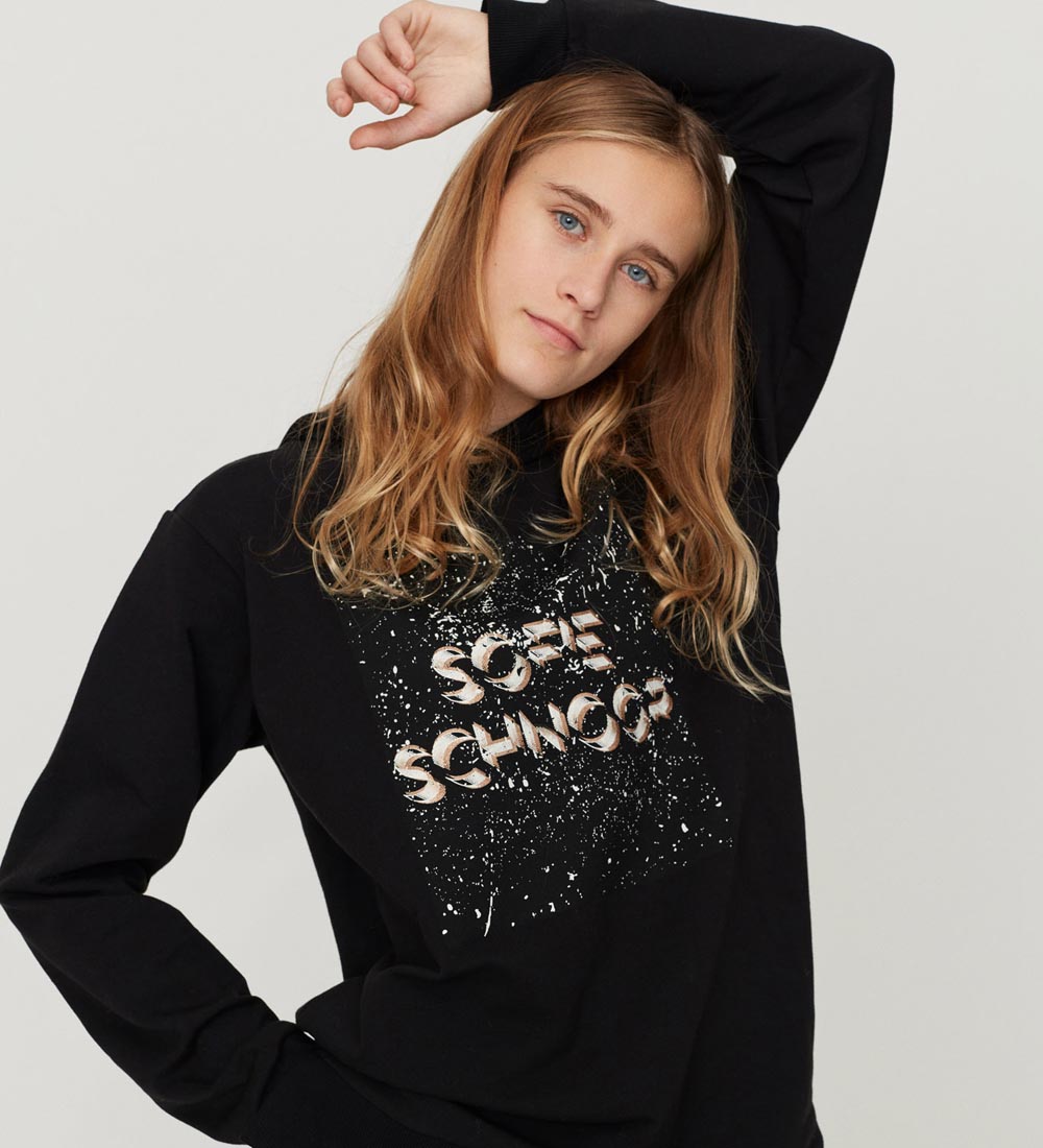 Sofie Schnoor Meisjes Hoodie - Zwart