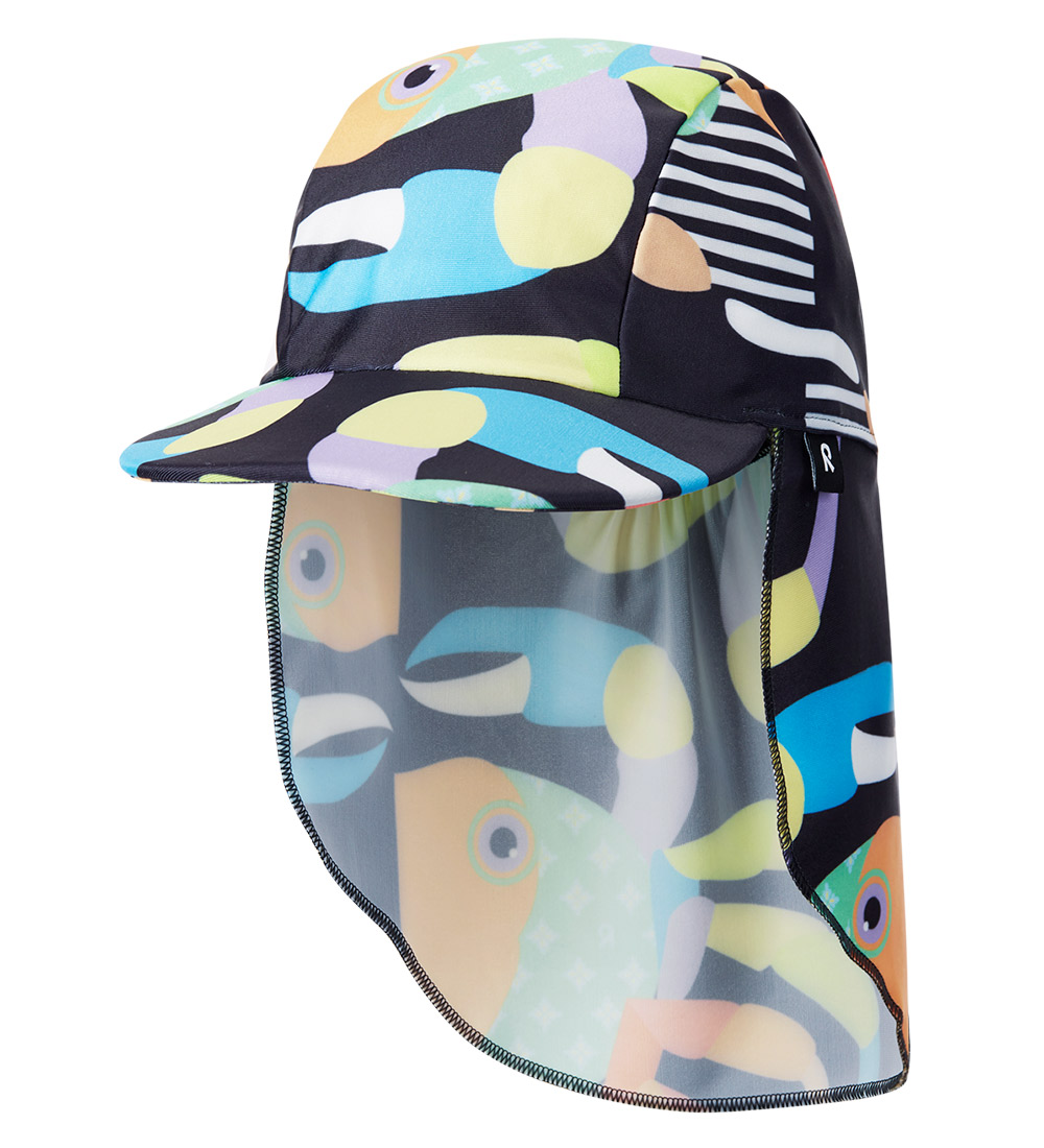 Reima Swim Hat - UV40+ - Kilpikonna - Black w. Print