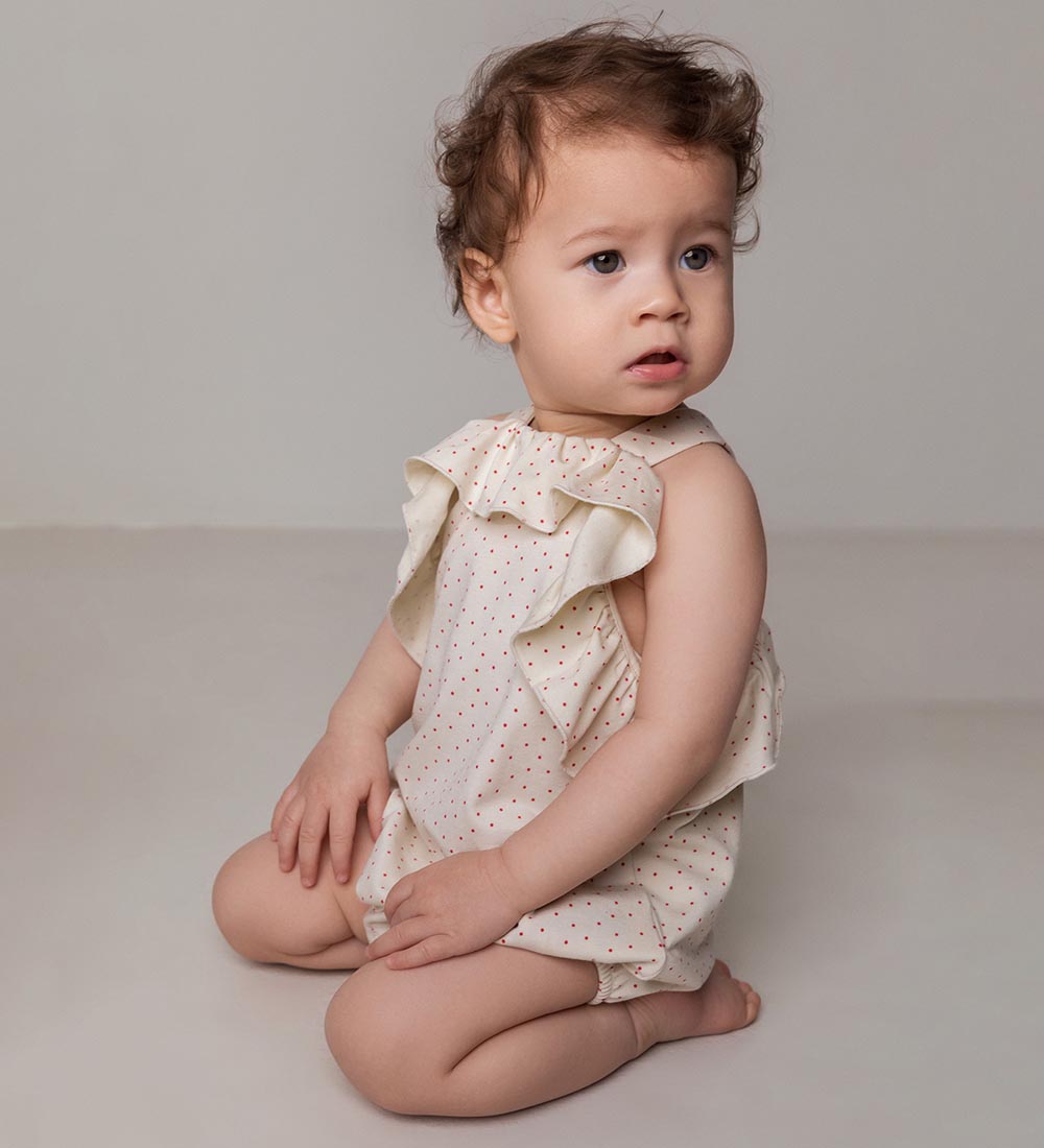 MarMar Summer Romper - Modal - Rona - Red Currant Dot