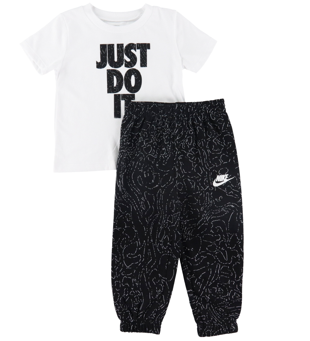 Nike Set - T-shirt/Sweatpants - Black/White