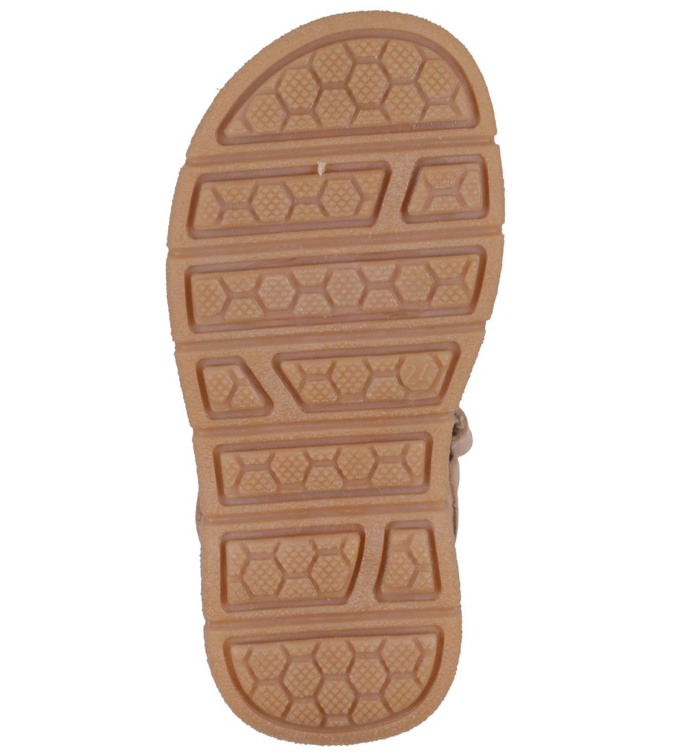 Pom Pom Sandalen - Sportief Klittenband - Rose