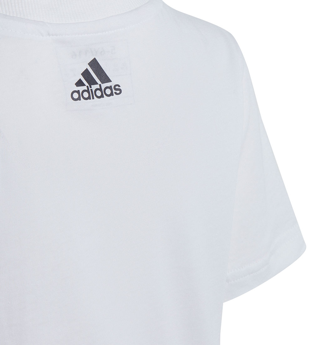 adidas Performance T-shirt - LK Lin CO Tee - White/Black