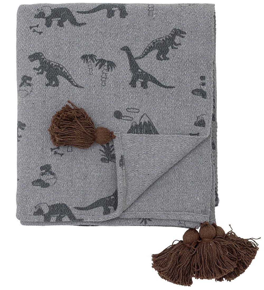 Bloomingville Decke - 160x130 cm - Bongo - Blau