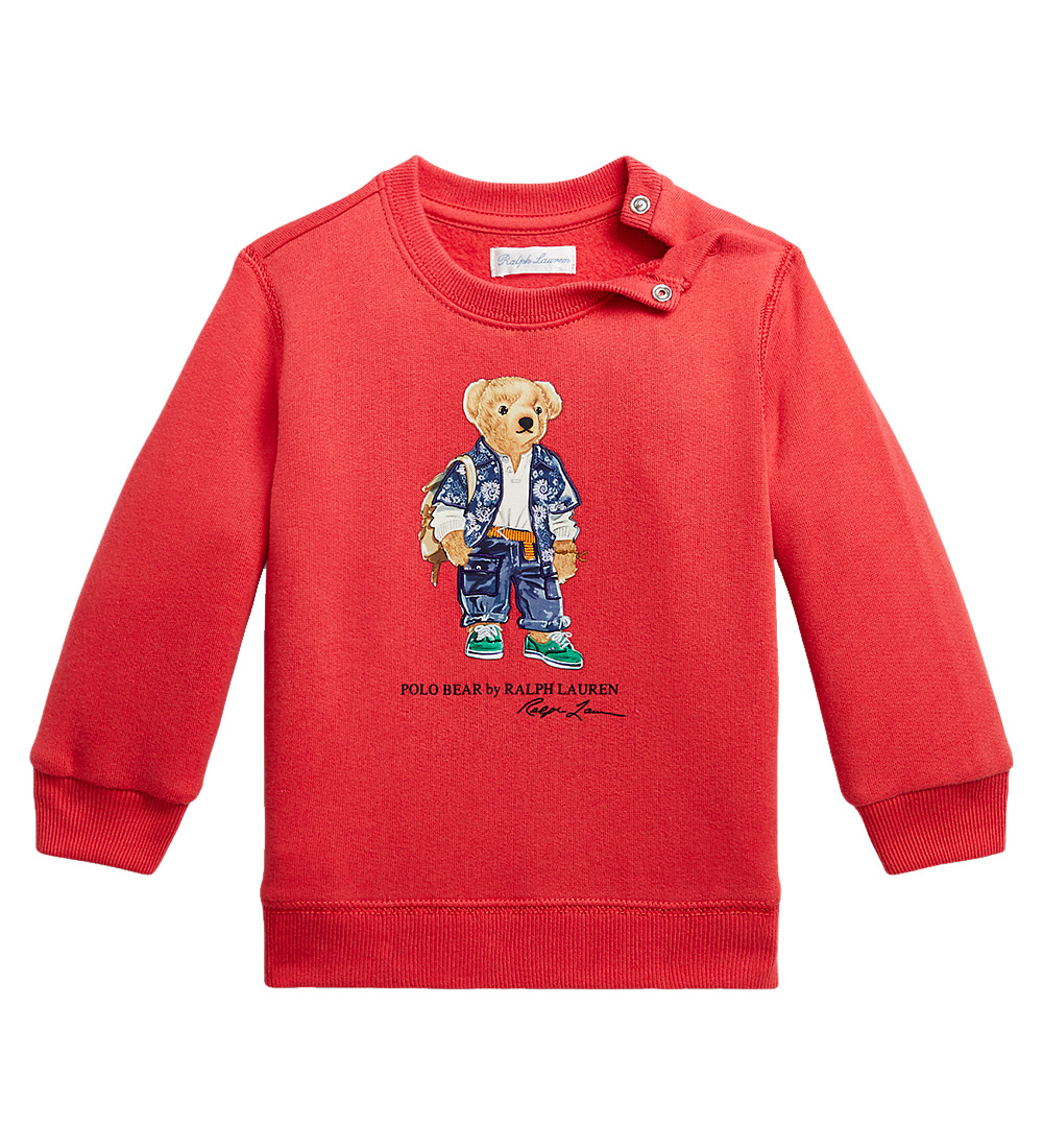Polo Ralph Lauren Sweatshirt - Sa - Red w. Soft Toy