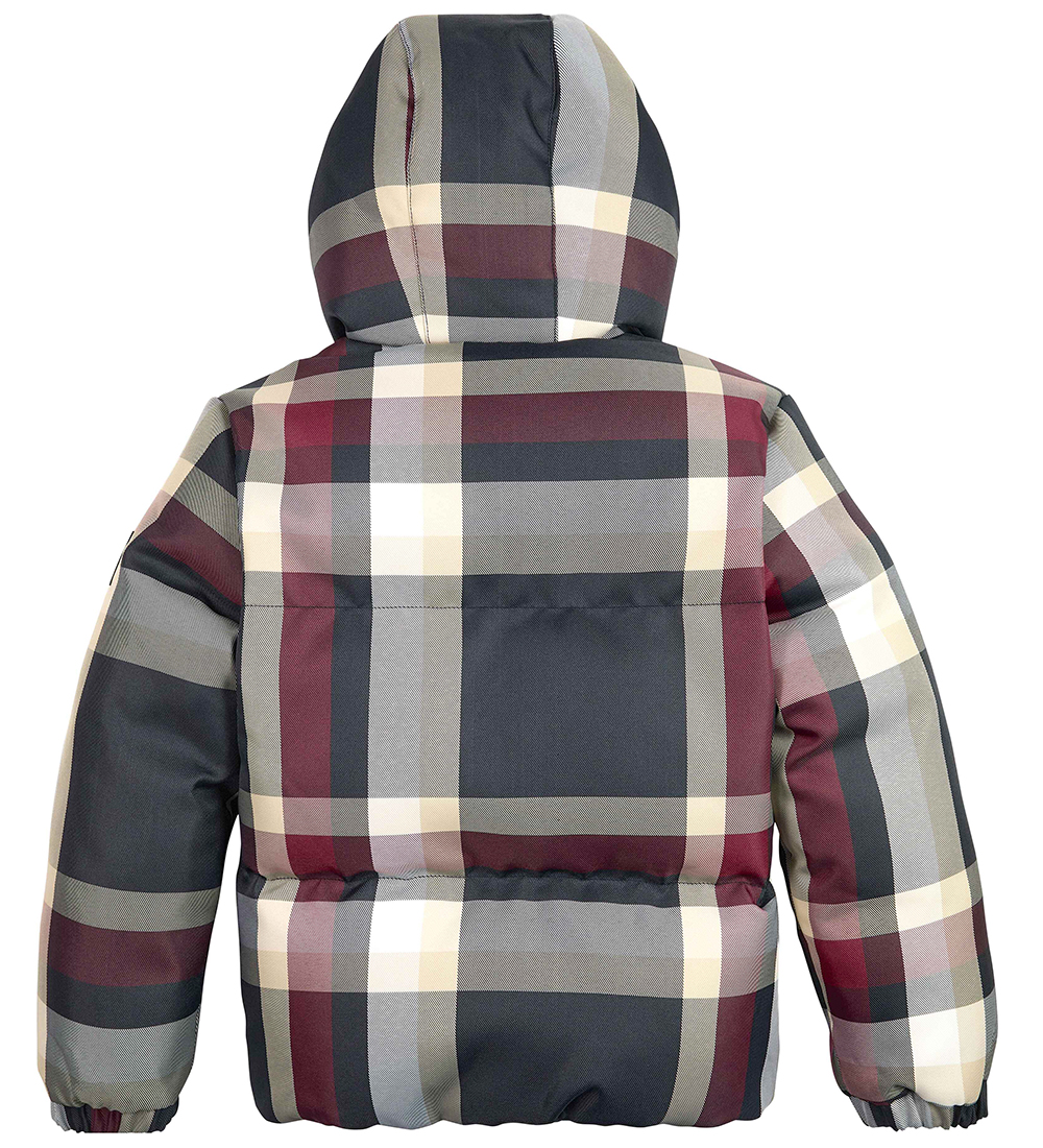 Tommy Hilfiger 듀베 재킷 - 글로벌 스트라이프 체크 - 레드/화이트/네이비