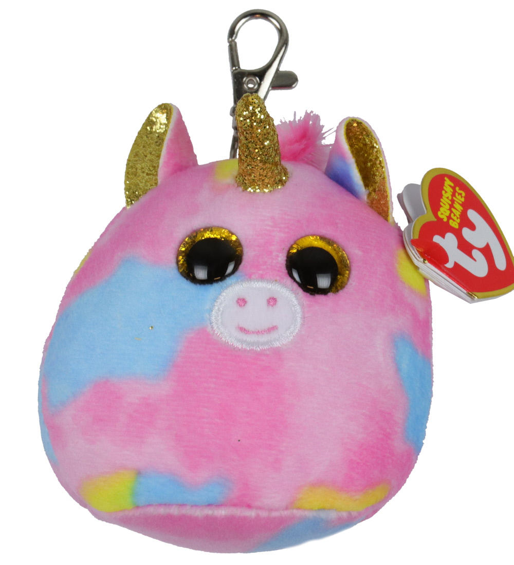 Ty Keychain w. Soft Toy - Squishy Beanies - 9 cm - Fantasia