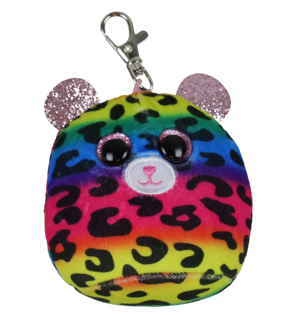 Porte-clés av. Peluche Ty - Bonnets squishy - 9 cm - Dotty