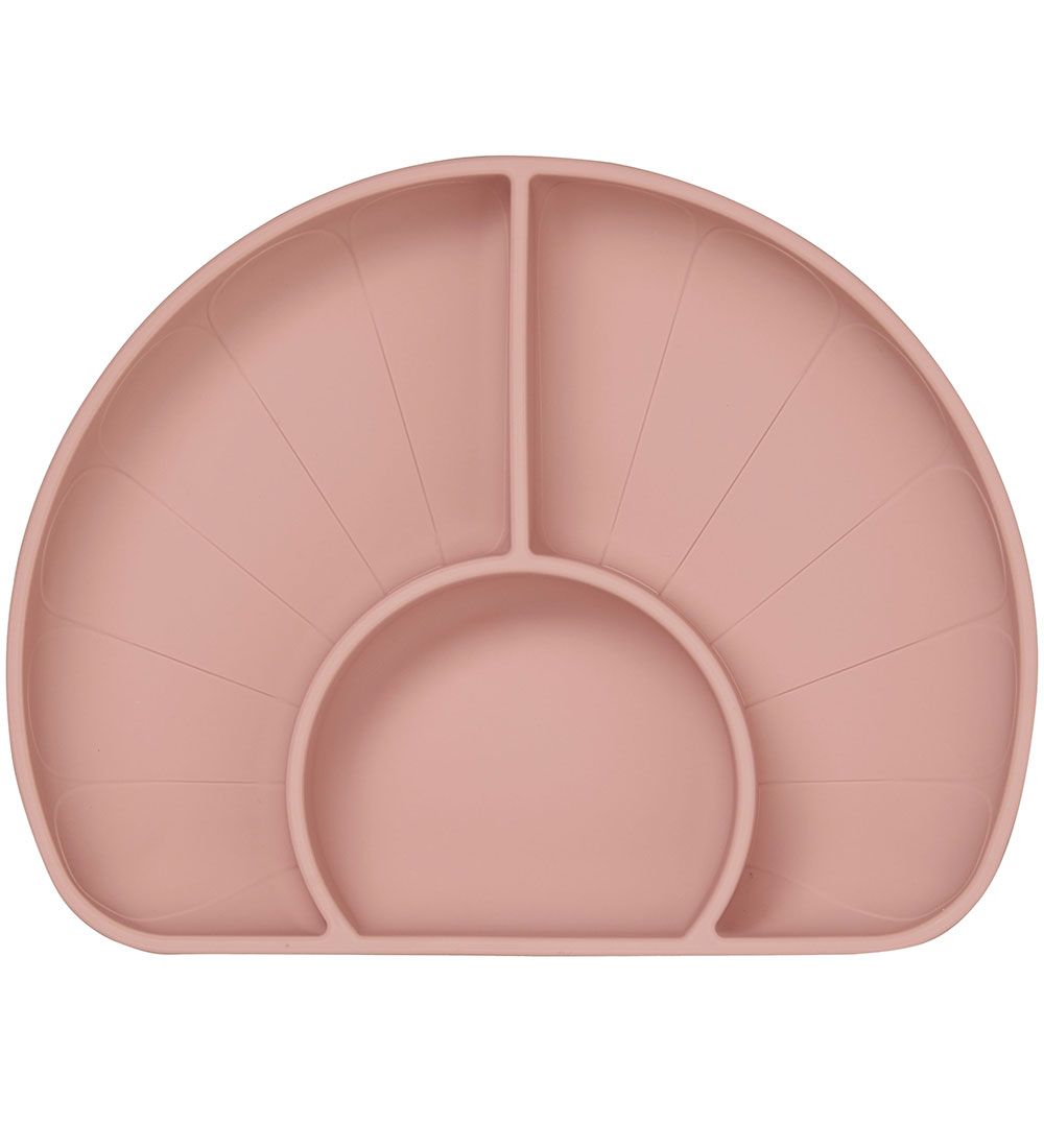Cam Cam Teller - Silikon - 3 Fächer - Flower - Dusty Rose