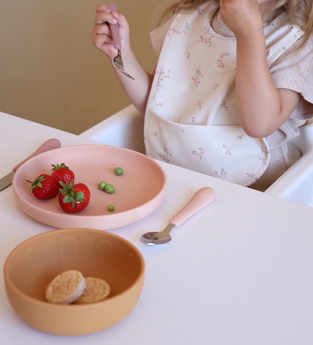 Cam Cam Bowls - Silicone - 2-Pack - Flower - Coral Mix