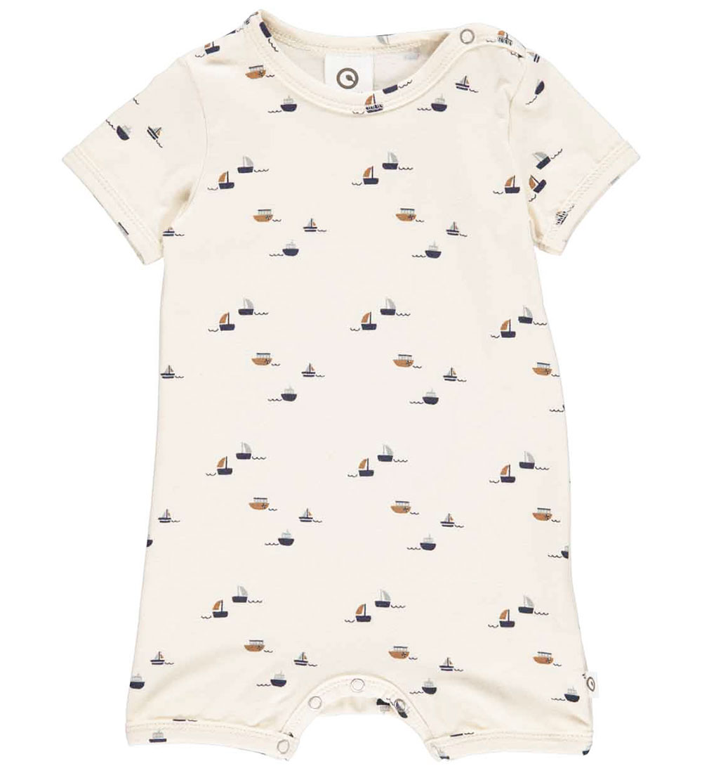 Müsli Summer Romper - Ahoy - Buttercream/Spa Green