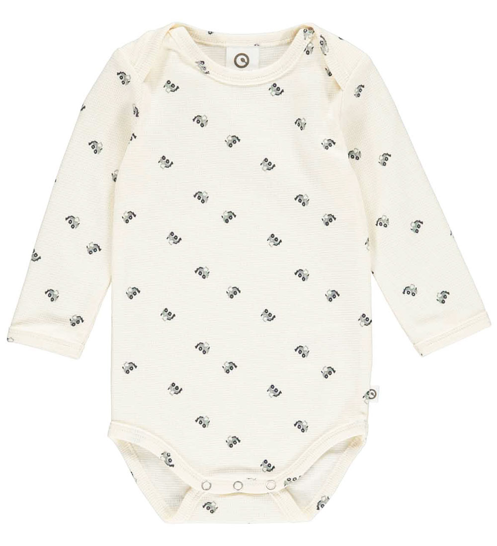 Müsli Bodysuit L/æ - Calm - Buttercream/Nicht Blue/Spa Green