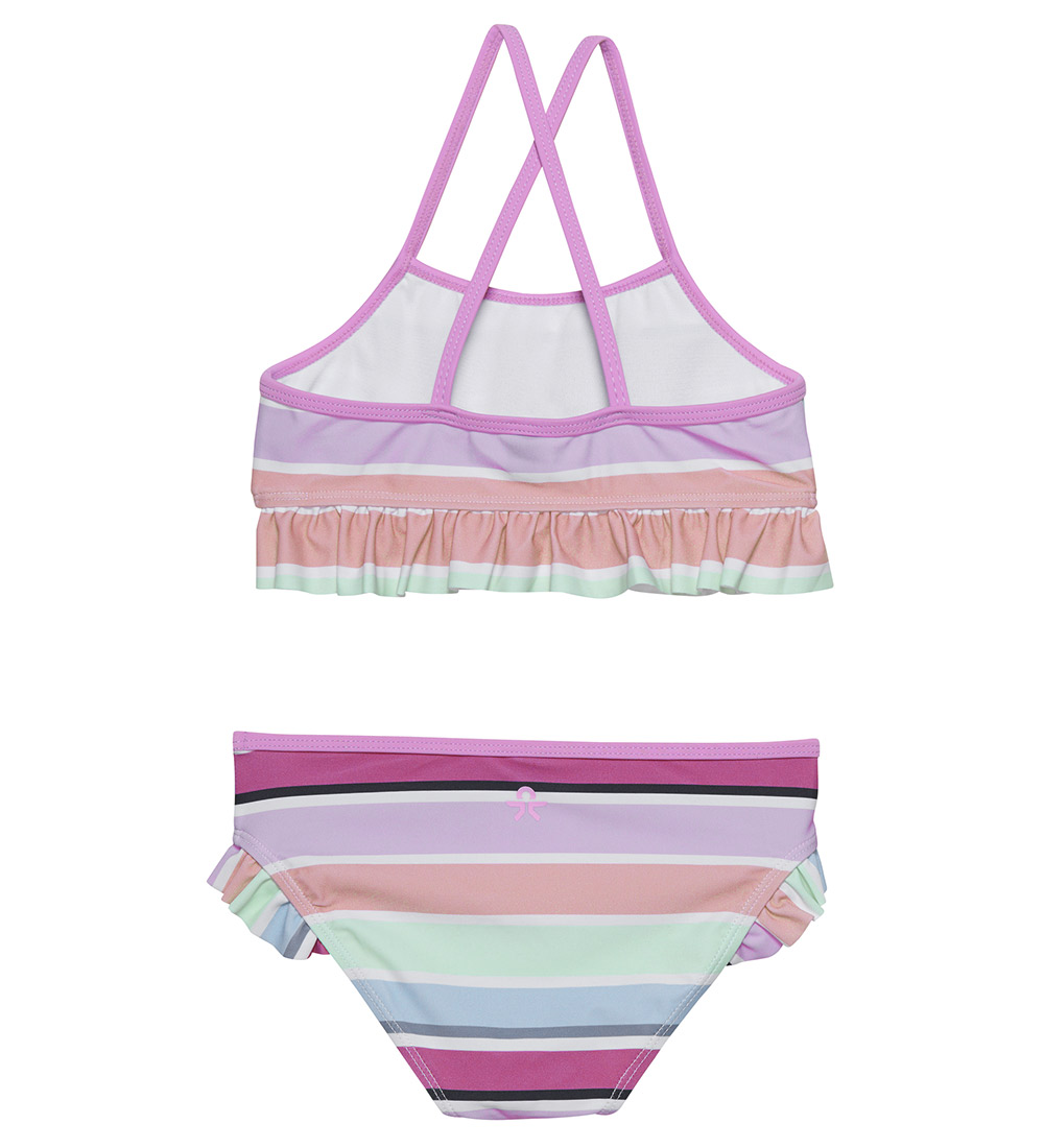 Color Kids Bikini w. Ruffles - Lavender Mist