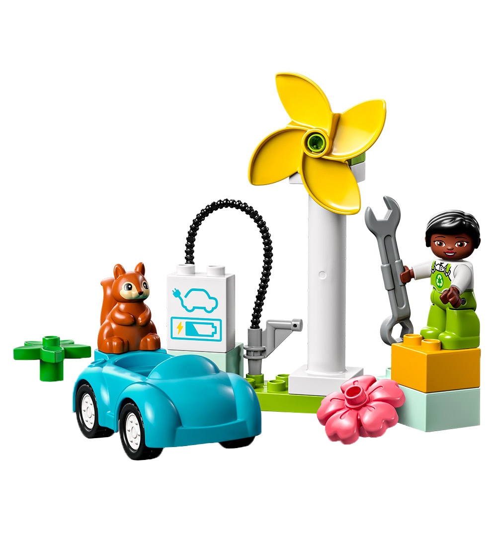 LEGO® DUPLO - Wind Turbine and Electric Car 10985 - 16 Parts