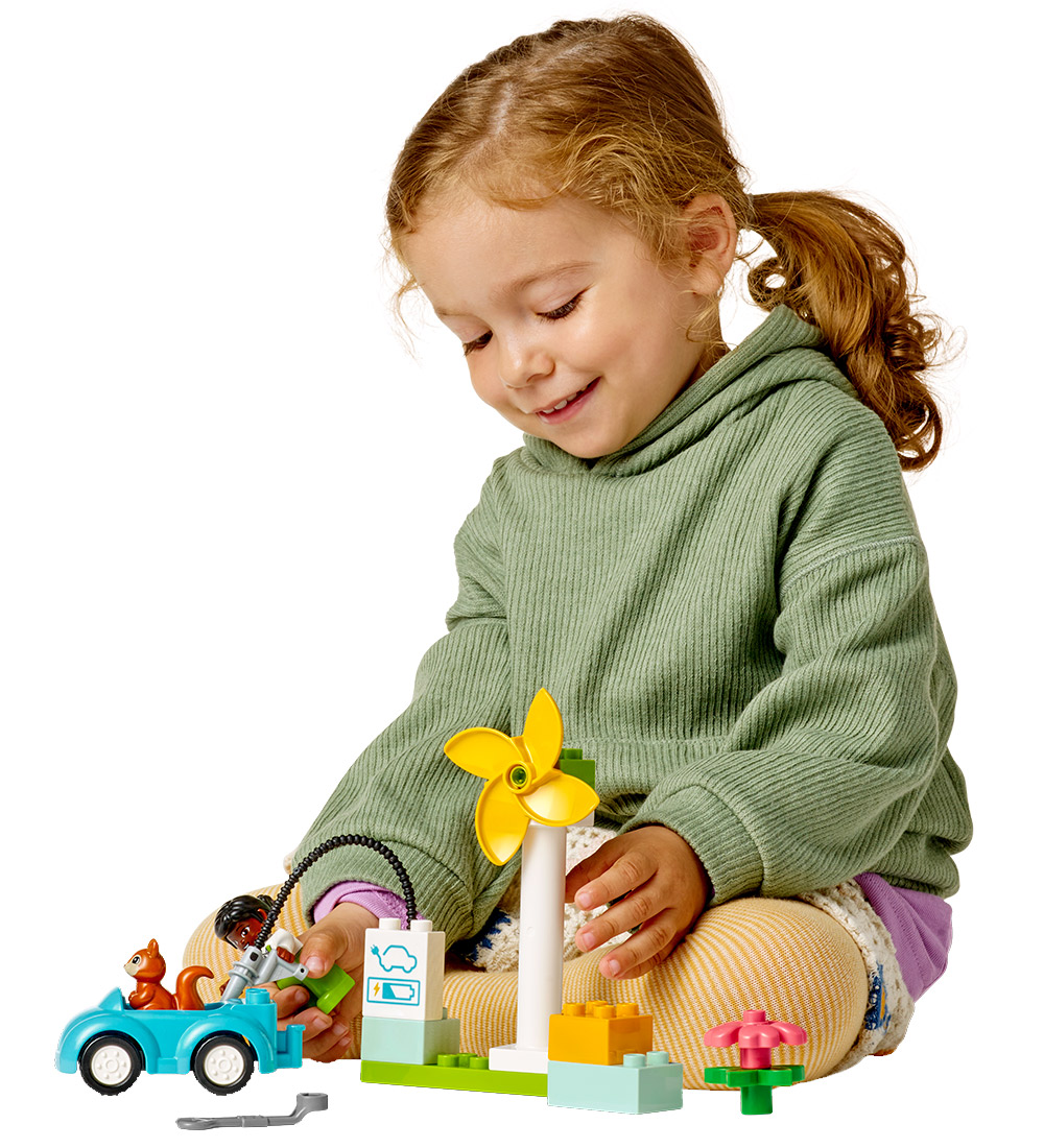 LEGO® DUPLO - Wind Turbine and Electric Car 10985 - 16 Parts