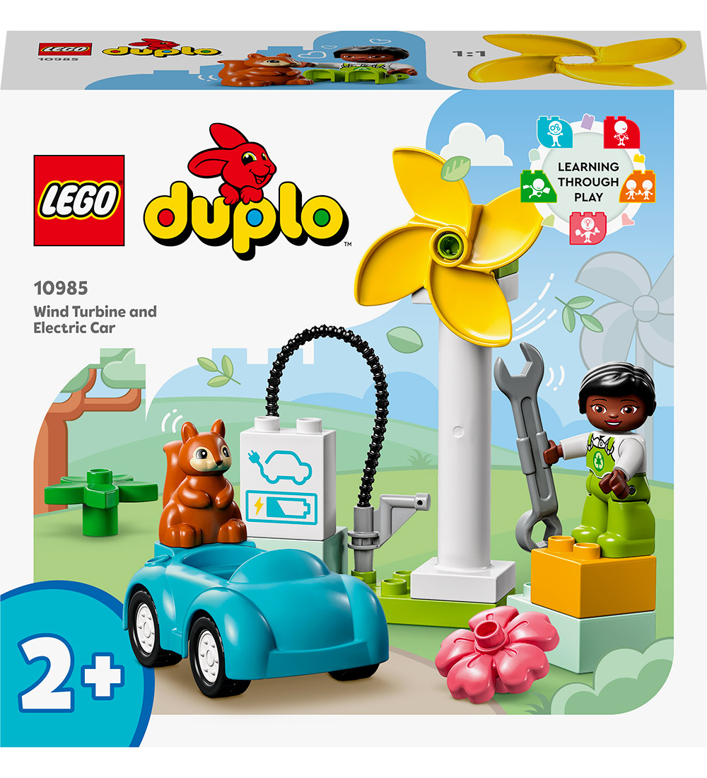 LEGO® DUPLO - Wind Turbine and Electric Car 10985 - 16 Parts