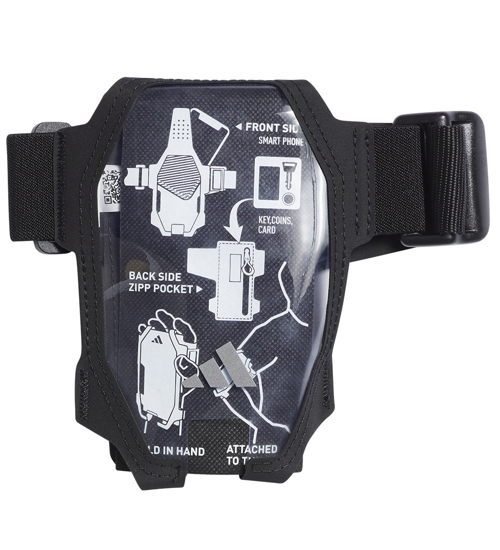adidas Performance Armband - Run 2W Mob HD - Schwarz