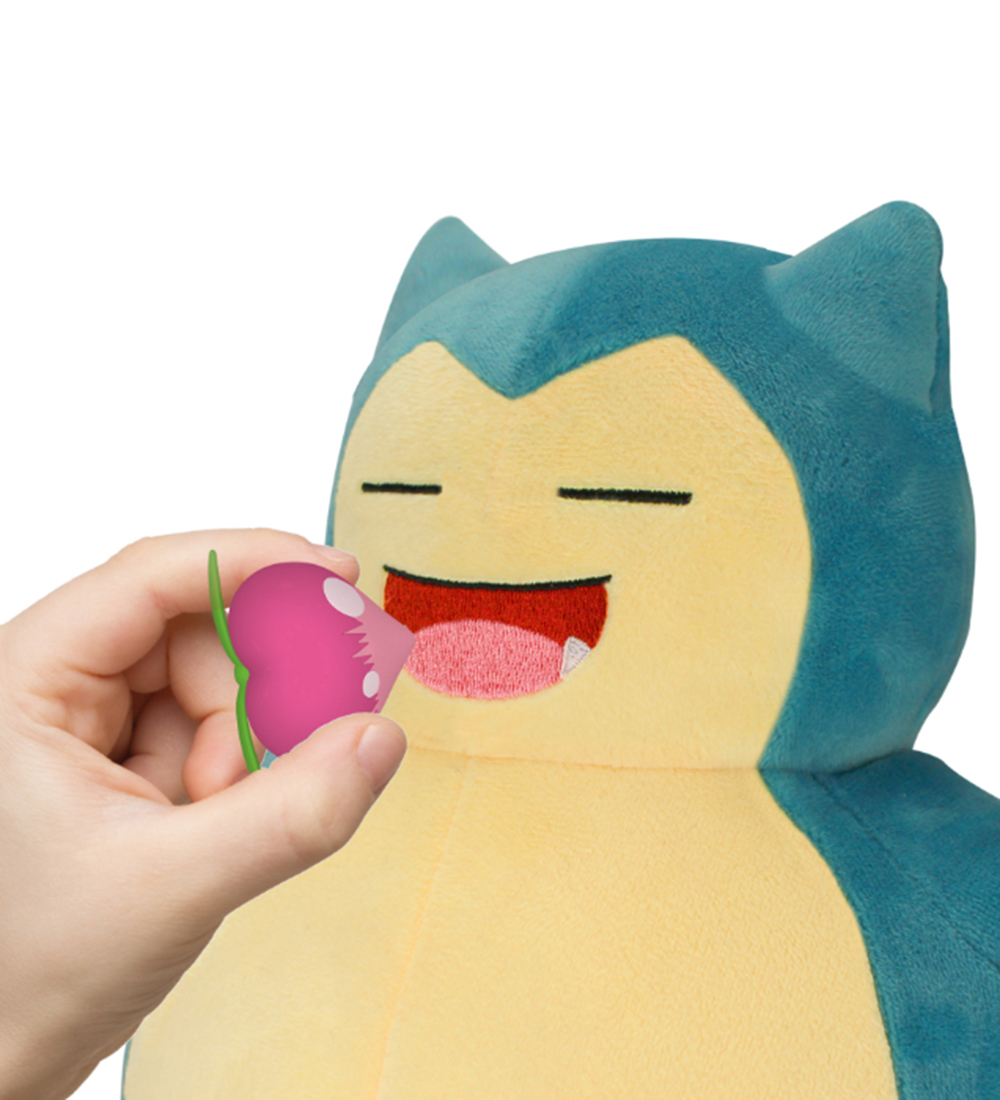Pokémon Soft Toy w. Sound - 30 cm - Snooze Action - Snorlax