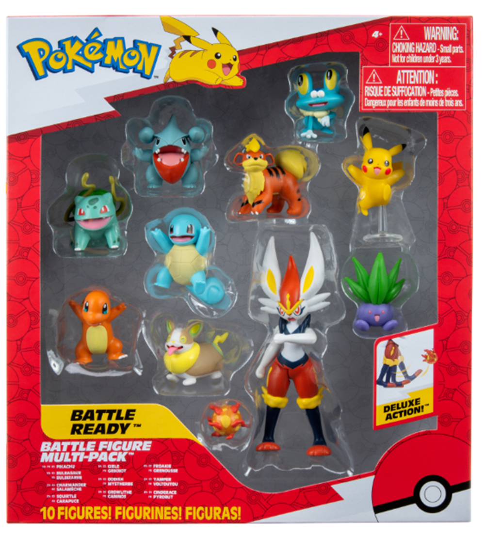 Pokémon Figure - 10-Pack - Battle Figure - Pikachu/Bulba